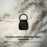 Seconds Leather Magnetic Taglet - Chocolate