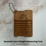 Seconds Yarn Weight Measuring Tool