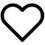 Black outline of a heart shape on a transparent background.