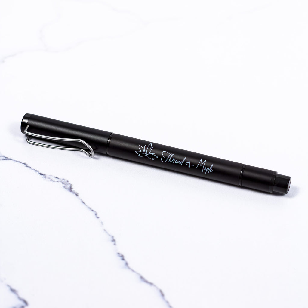 Dual Tip Highlighter Ballpoint Pen