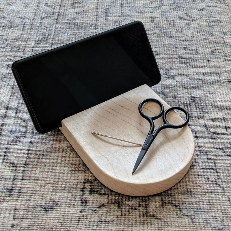 Maple Wood Phone Stand  Gift for Knitters – Thread and Maple
