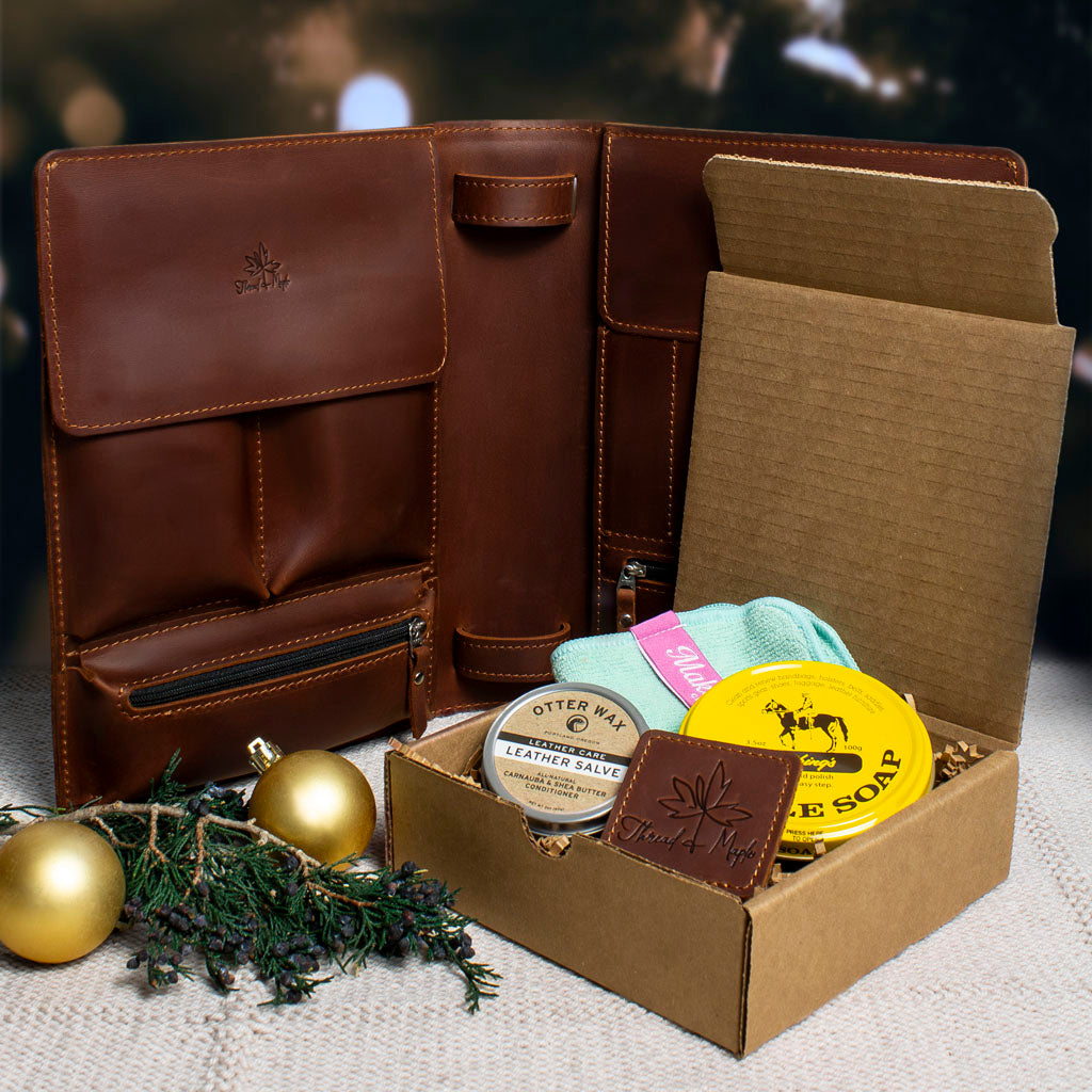 Crochet Binder + Leather Care Kit Bundle | 10% Off
