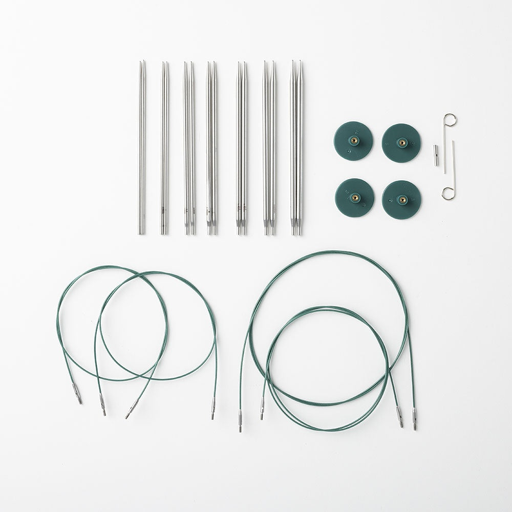 Knit Picks Reflections Options Lace-Sock 4" IC Needle 7-Pair Set, Sizes US 0-4