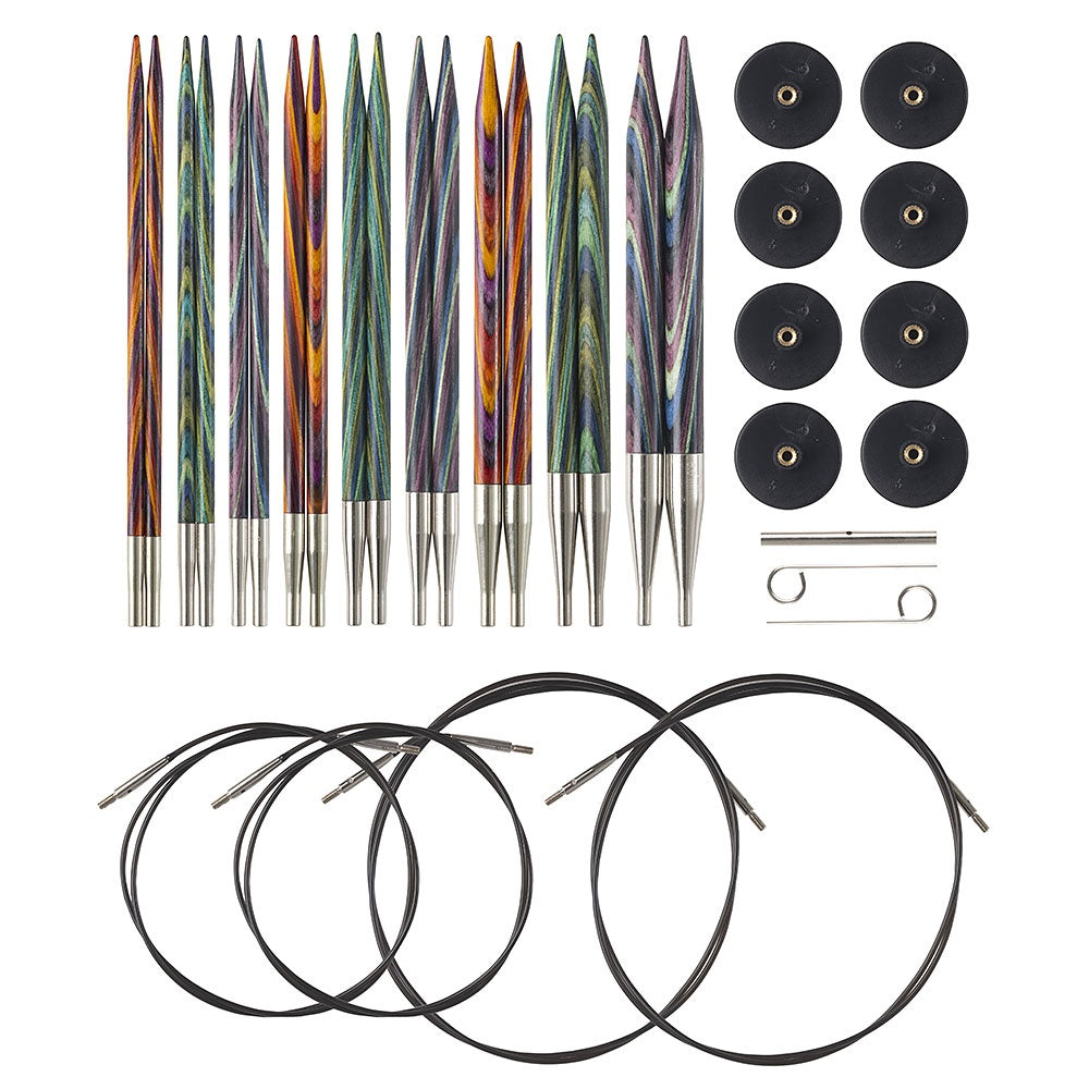 Knit Picks Mosaic 4.75" IC Needle 9-Pair Set, Sizes US 4-11