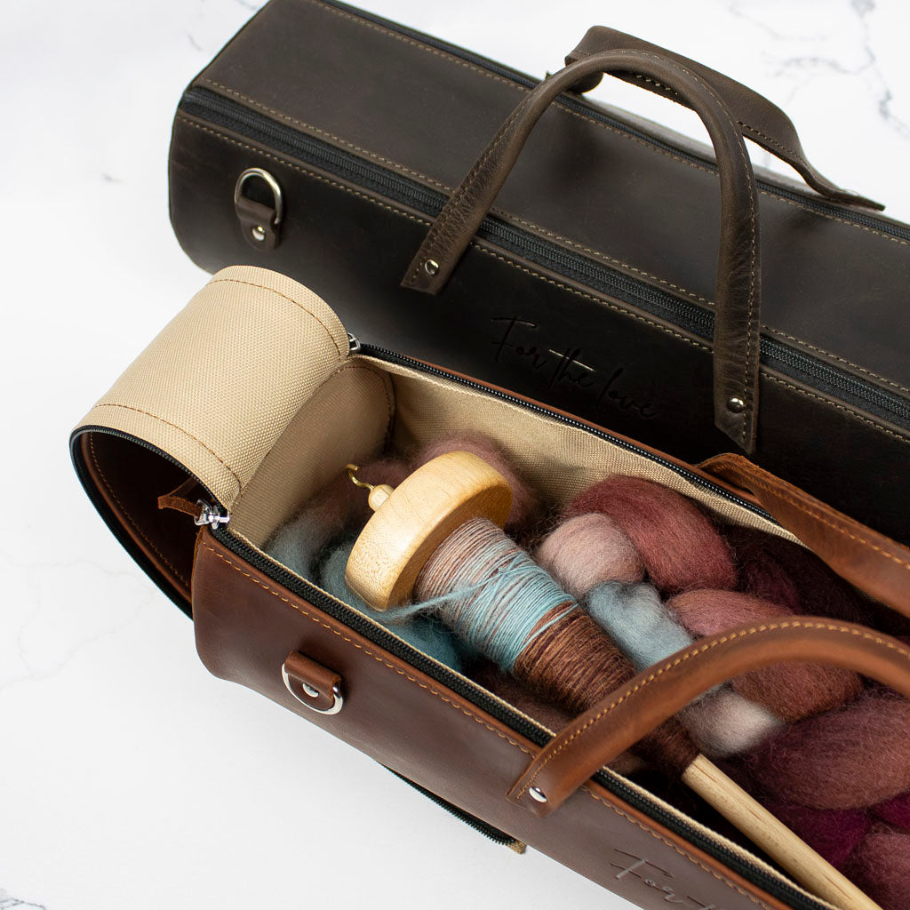 バッグ lether knitting shoulder bag camel This Bag Wasn't Made for Knitting… But It's Perfect! - YouTube