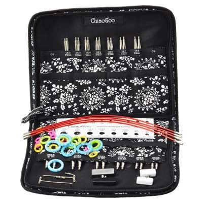 ChiaoGoo Twist Red Lace Complete 13 Pairs Set, Size US 2-15