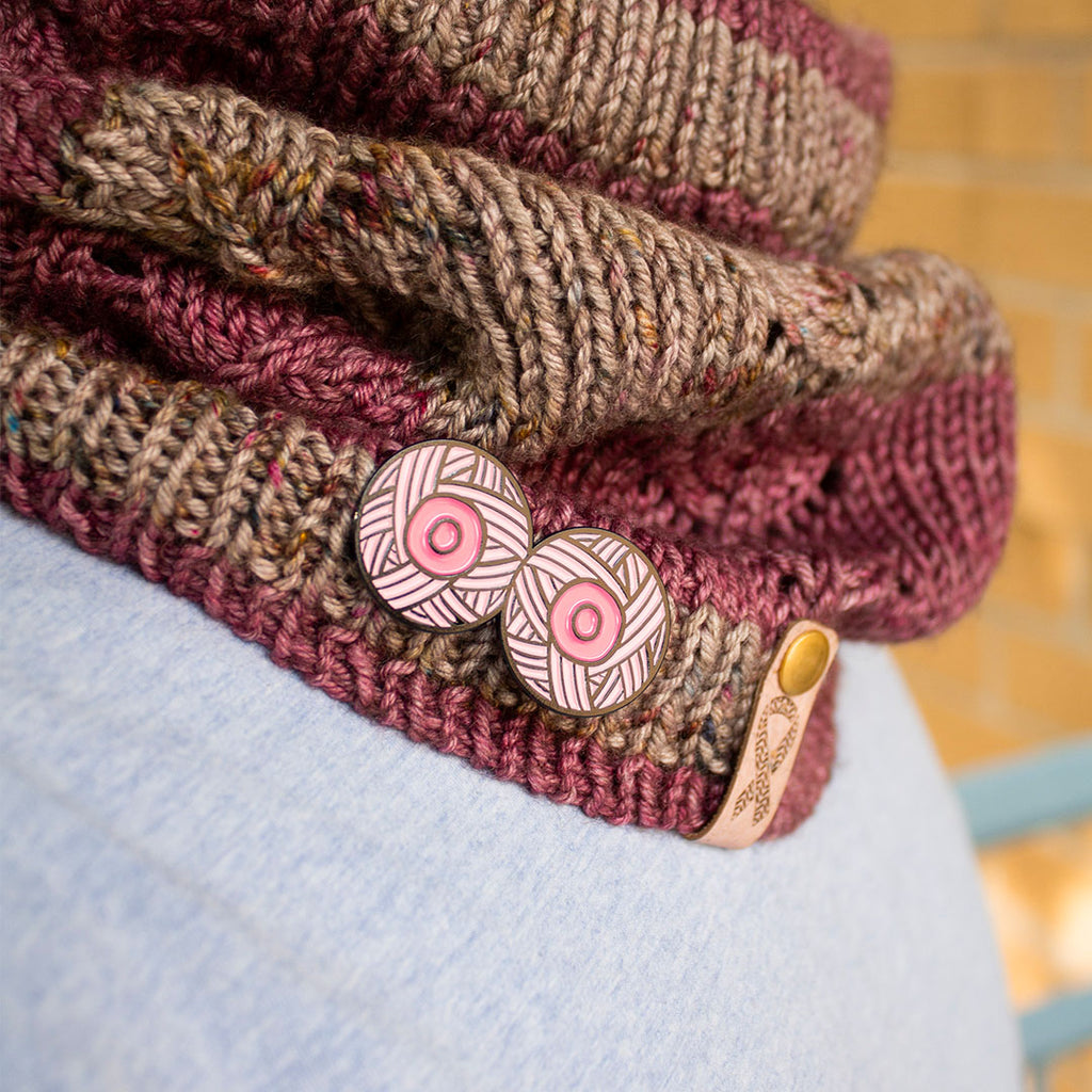 Knit for the Girls Enamel Pin