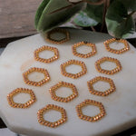 Bead Honeycomb Stitch Markers