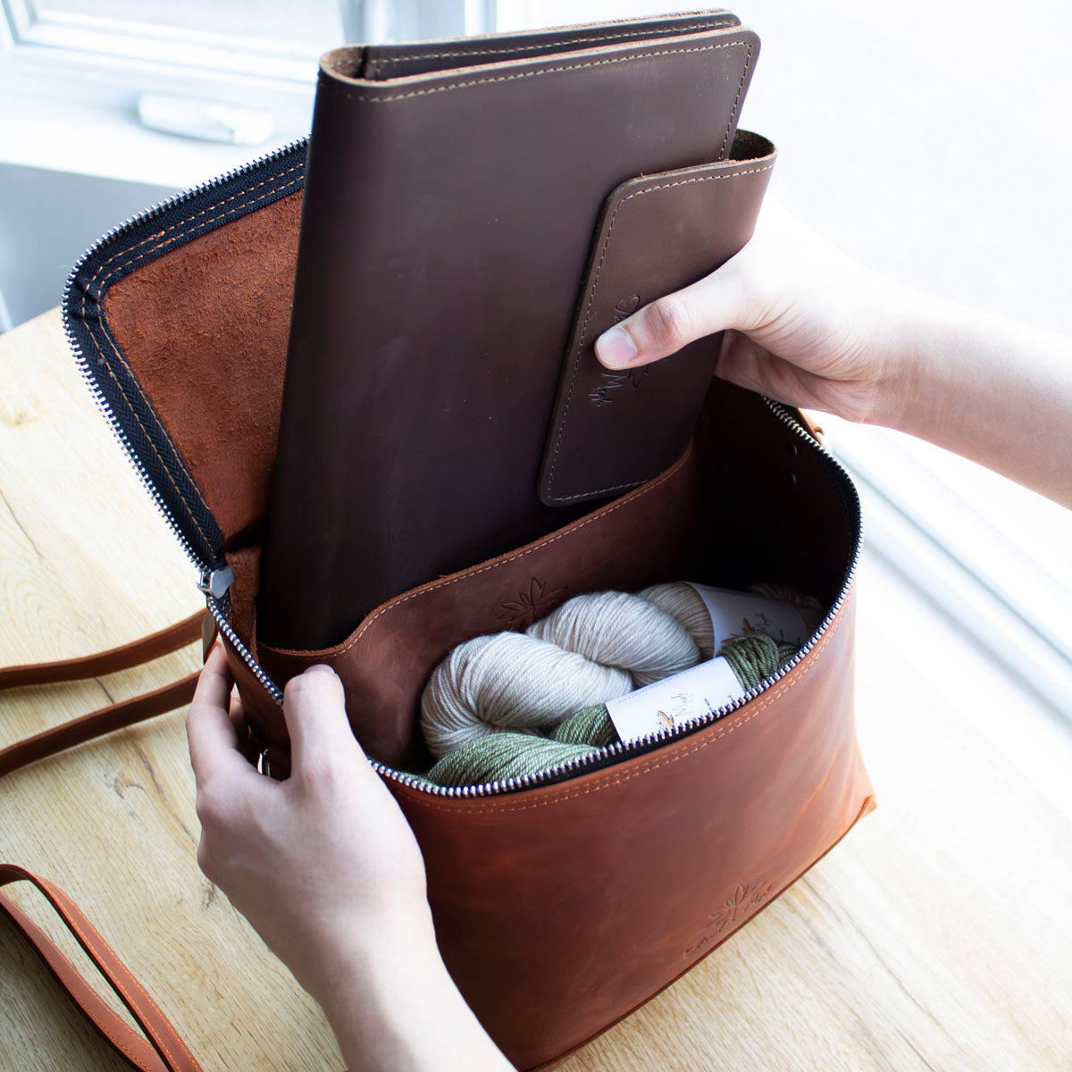 Leather Project Bags – Thread and Maple