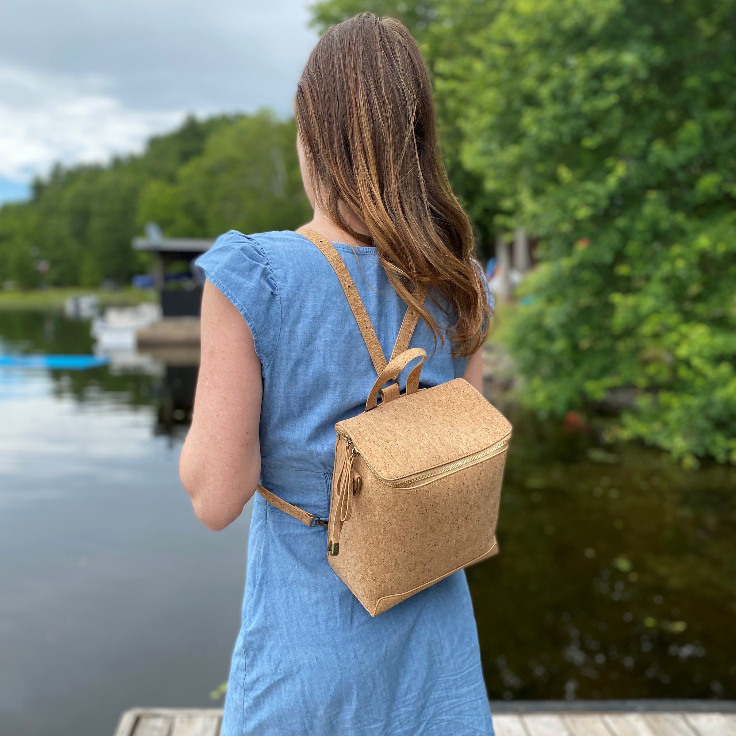 Cork Backpack | Patterned Front – Texas Cork Company