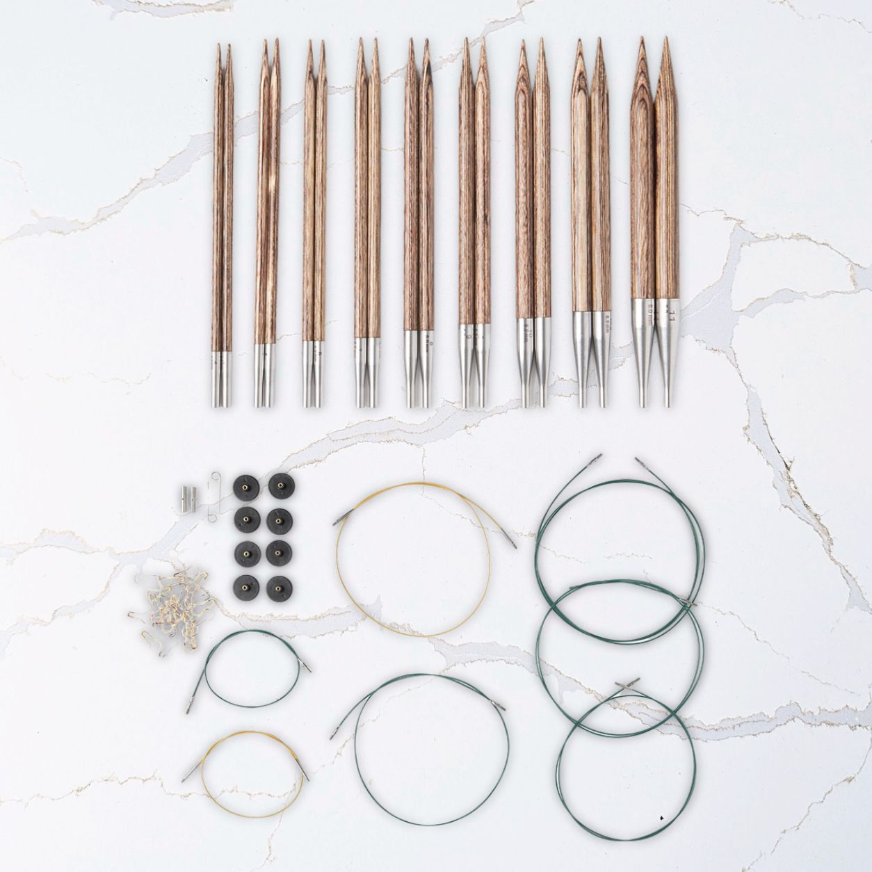 Knit Picks Resilience IC Needle 9 Pair Set, Sizes US 4-11