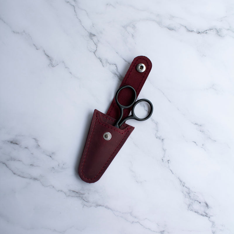 Sheathed Scissors Leather Embroidery Scissors Sheath | Leather Knitting Accessories ...