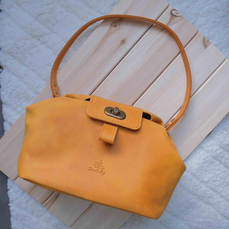 Leather Pop Up Bag