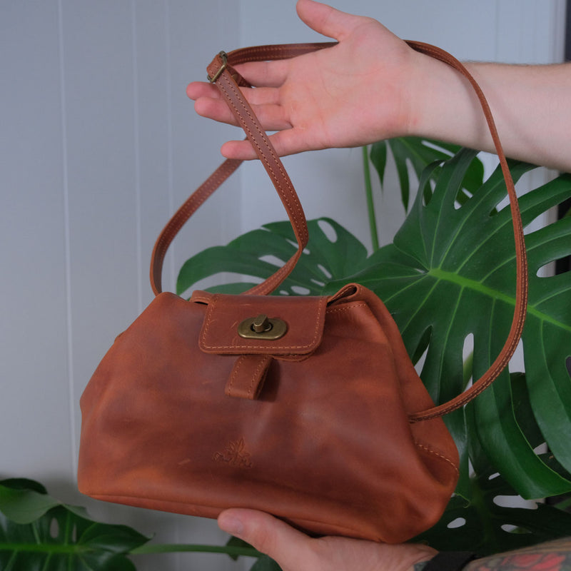 Leather Pop Up Bag