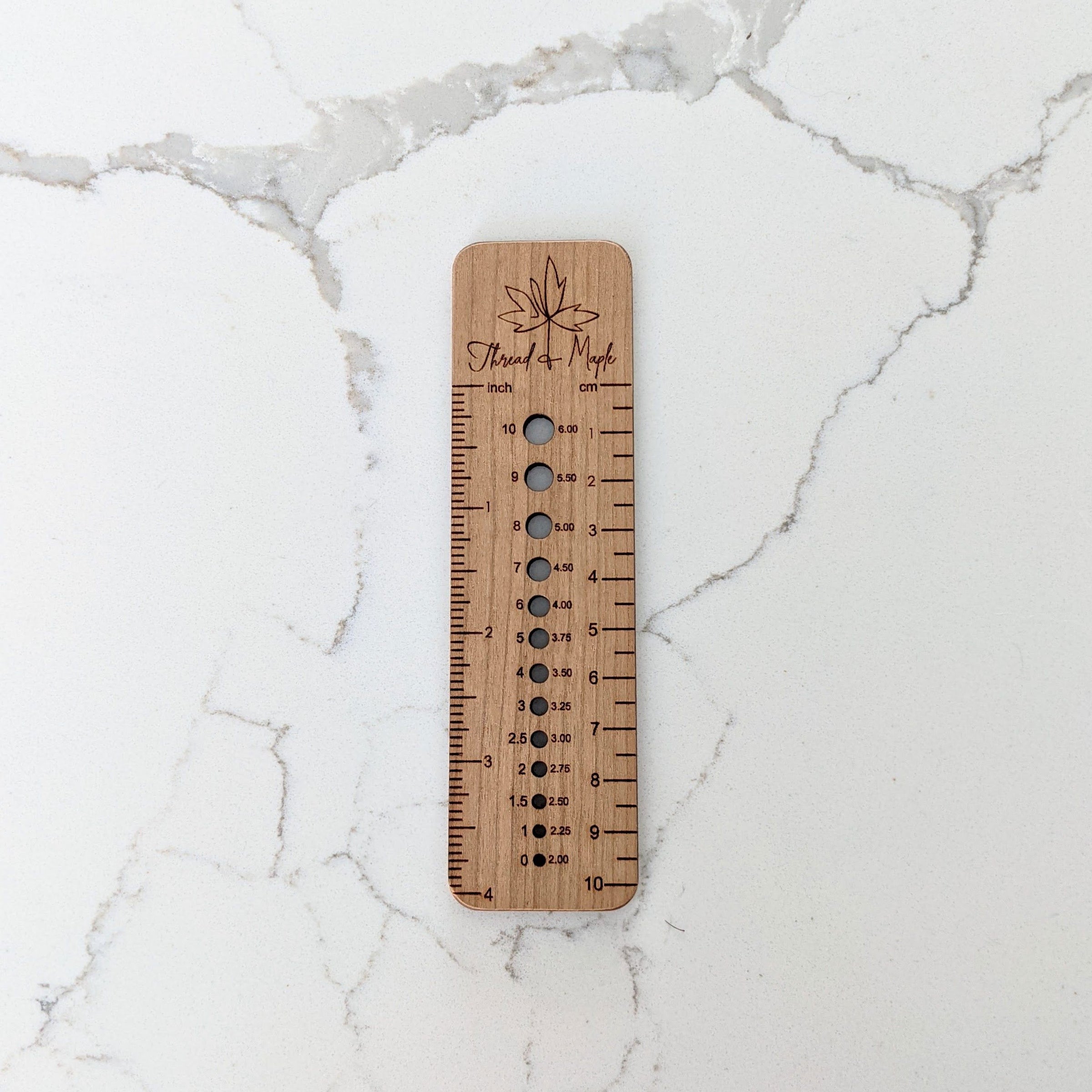 6 inch Natural Finish Wood Ruler