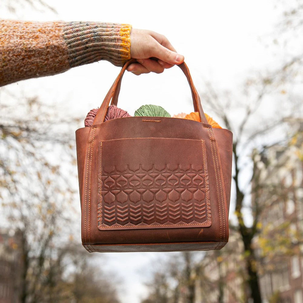 Leather Knitting Bag – Thread and Maple