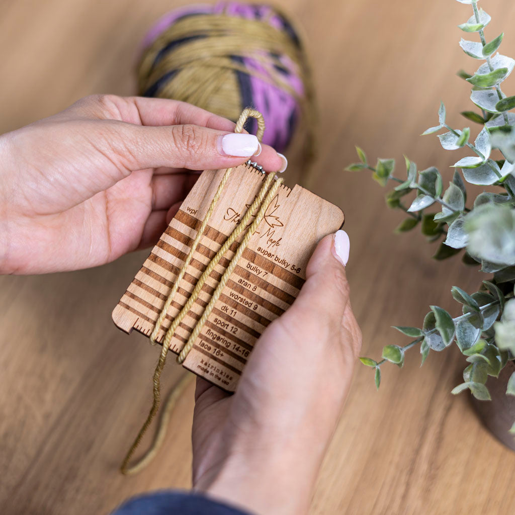 Yarn Weight Measuring Tool