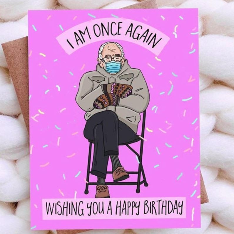 bernie sanders mtg card Birthday Card "Bernie"