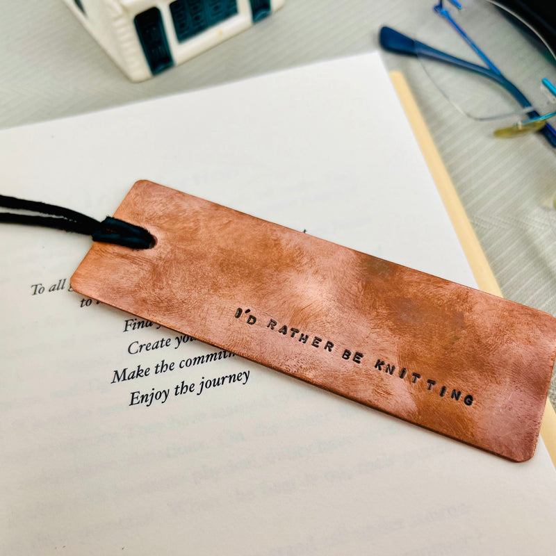 Handmade Copper Bookmark