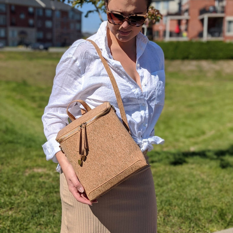 Cork backpack purse outlet
