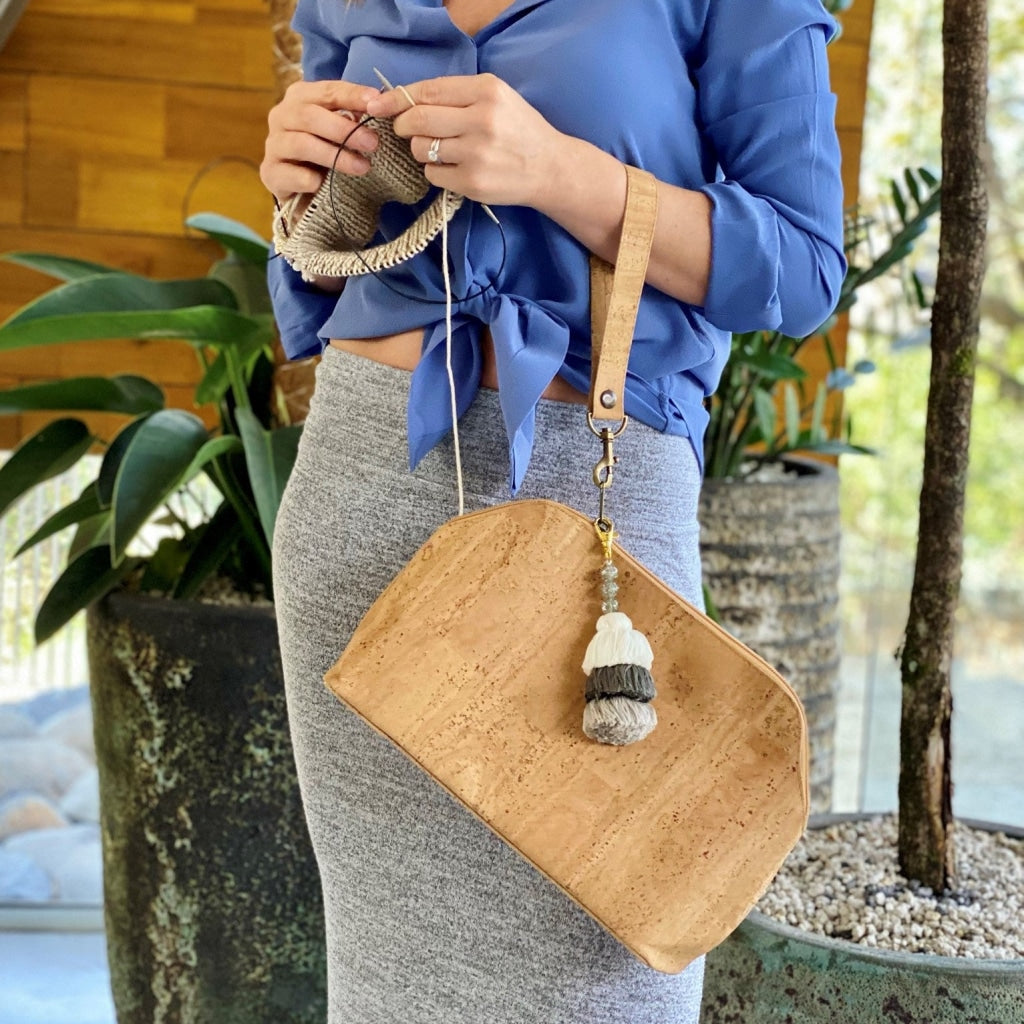 Cork Knitting Project Bag – Thread and Maple