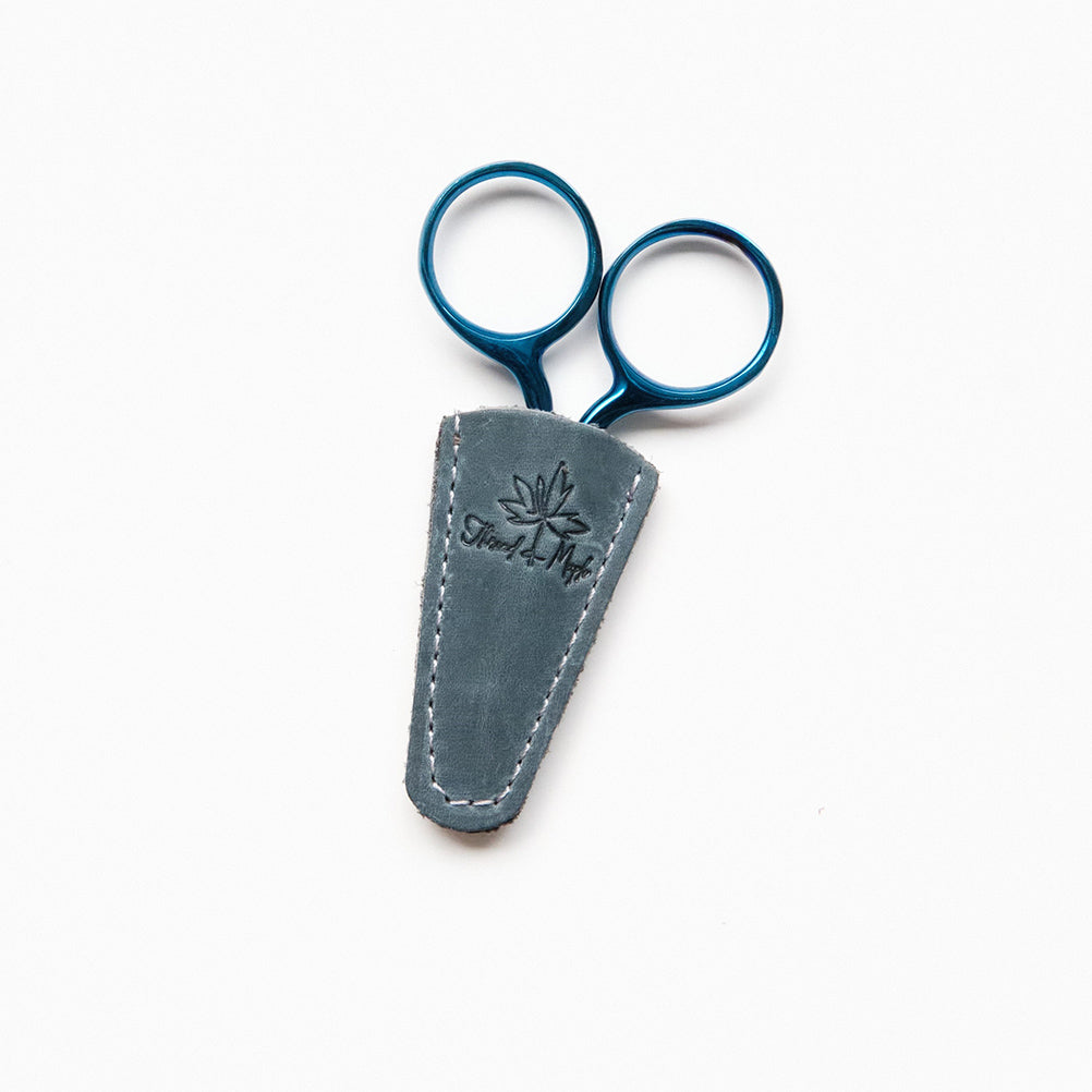 Scissors Sheath Safety Leather Scissors Cover Sewing Scissor Sheath  Portable Tool(black,gray And Li