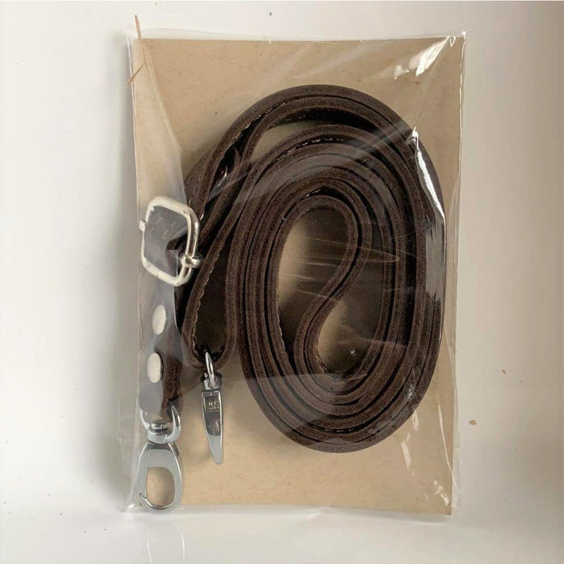 Leather Shoulder Strap - Chocolate - Goods