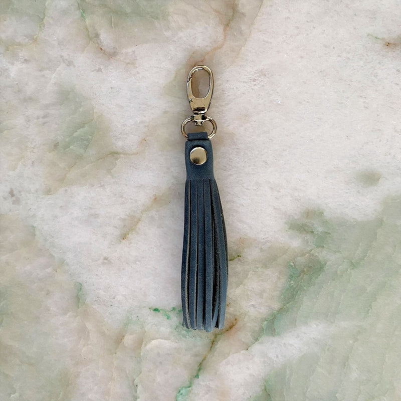 Leather Tassel - Denim - Goods