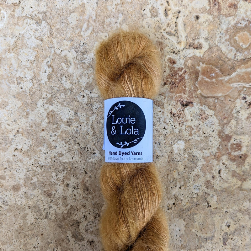 Louie & Lola Mohair Silk Lace - Gold Finch - Yarn