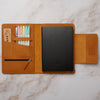 handmade leather folio camel brown with leuchtturm1917 hardcover notebook A5