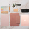 pink leather A5 folio for ipad mini notebook phone