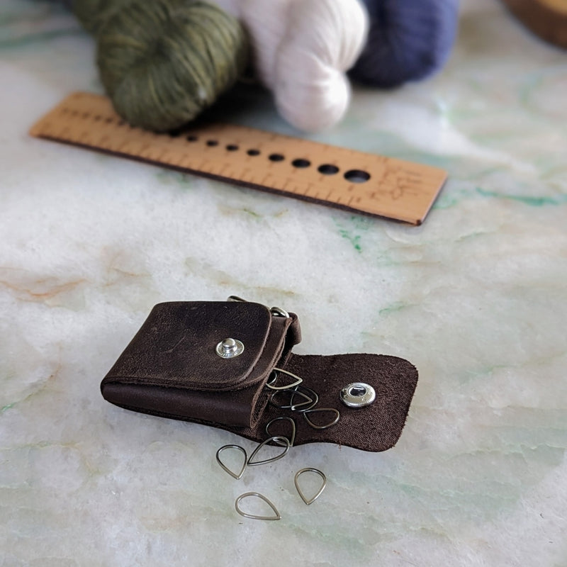 Steel Teardrop Stitch Markers