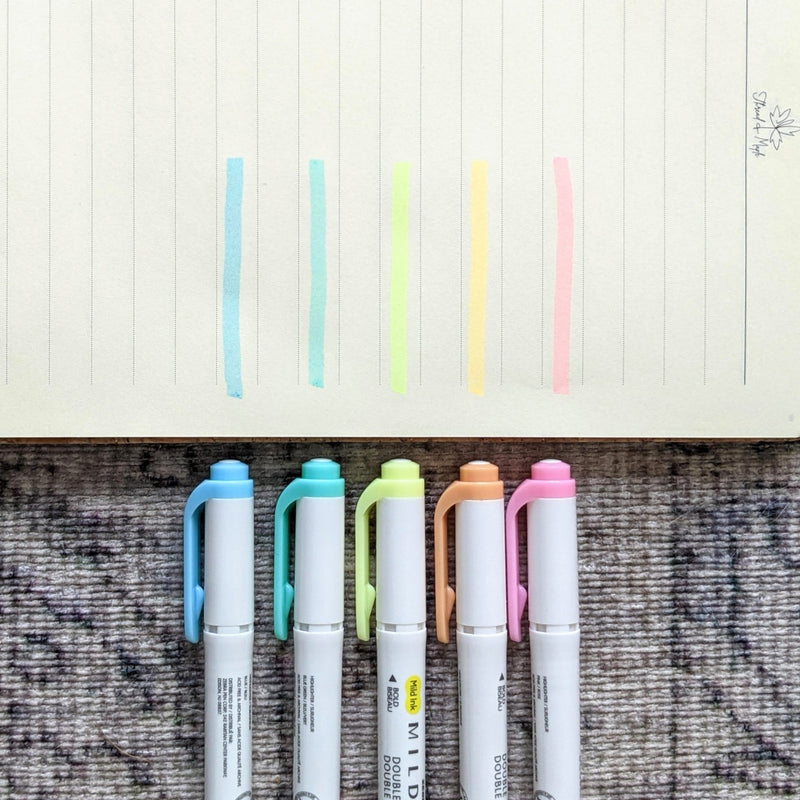 ZEBRA Mildliner Fluorescent Highlighters  Knitters Stationery – Thread and  Maple